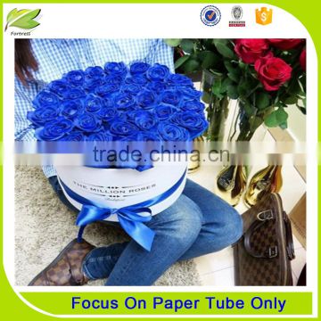 Luxury corrugated round paper tube for flower