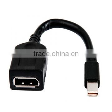 6in Mini DisplayPort Male To DisplayPort Female Cable Adapter