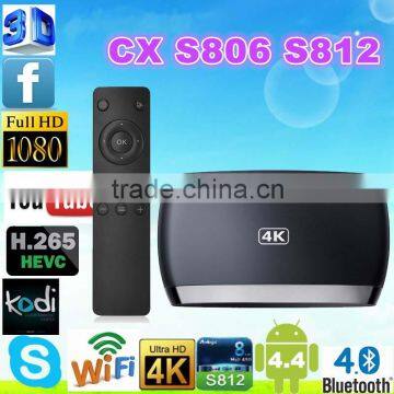 Original CX-S806 Android TV Box Amlogic S802 Quad Core 2G 8G Bluetooth 4.0 GPU Dual WiFi 4K2K 1080P XBMC KODI 14.1 IPTV CX-S806