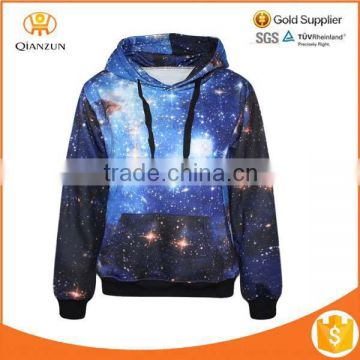 Top Womens Girls Sports Sweatshirts Jumper 3D Space Galaxy Hoodies