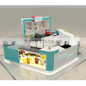 Myshine retail shop interior design bubble tea kiosk design