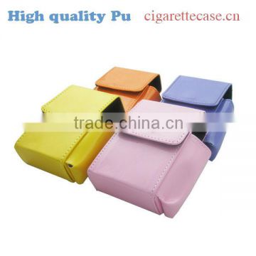 sunny pu leather cigarette case cigarette holder leather pouch for cigarette pack