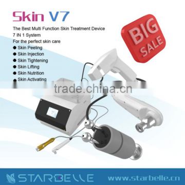 Best Price!!!2014 Home Beauty Skin Tightening Microcurrent Face Toning And Lifting Machine-Skin V7