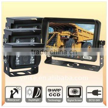 7inch wired Car Reversing Camera System with waterproof car camera