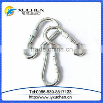 Galvanized iron DIN5299C carabiner spring safety snap hooks