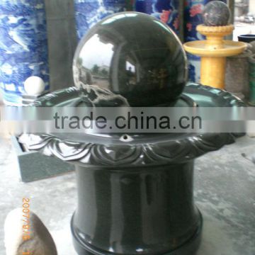 Shanxi Black Granite Rollin Ball Water Fountain