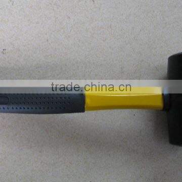 Steel handle rubber hammer black or white