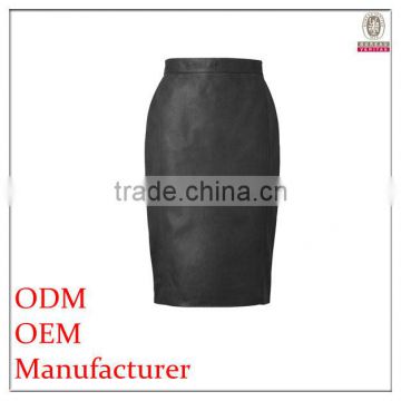 hot selling ladies long leather skirts