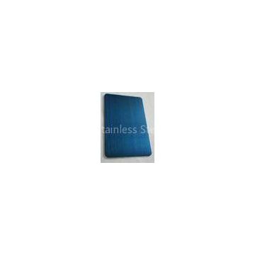 Ti-coating Colored Blue Hairline Stainless Steel Sheet For Handrail, Balustrade, Showcase