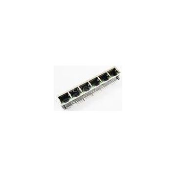 1 X 6 Multi-port RJ45 Connector Custom , Right Angle IEEE RJ45 For SDH / PDH