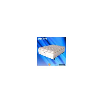 Foam mattress with memory foam topper