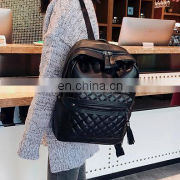 top seller unisex quilted PU backpack yiwu supplier