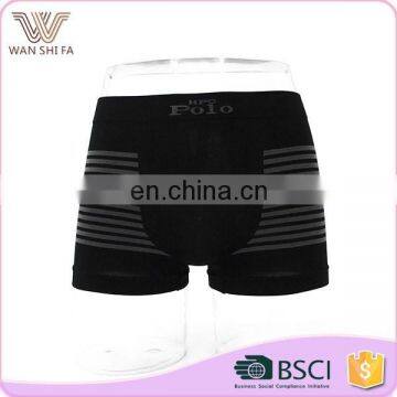 China custom hot selling stripe printing woven boxer briefs underwear