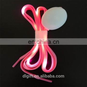 Wholesale led reflective shoelaces light Dinglong shoelace factory