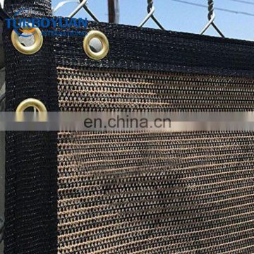 China supplier of hdpe windbreaker net brown patio plastic windscreen shade net
