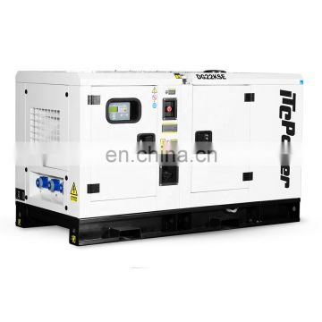Water cooled 4 cylinder 25kva 20kw soundproof China power diesel generator factory price