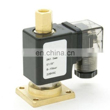 15bar Screw Air compressor loading control valve 1/8" 3W1215 intake valve panel mounting normal open 3 way brass valve