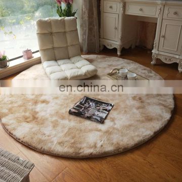 Household modern bedroom soft sheepskin shaggy round rug
