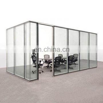 Factory price custom clear tempered  office door glass