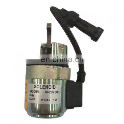 Shutoff Solenoid Valve 12V 04287583 Excavator Engine Stop Solenoid valve