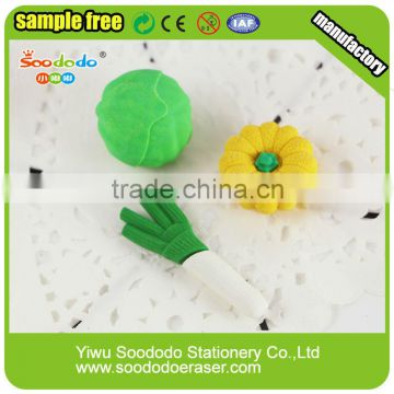 Popular Vegetable eraser toy children stationery