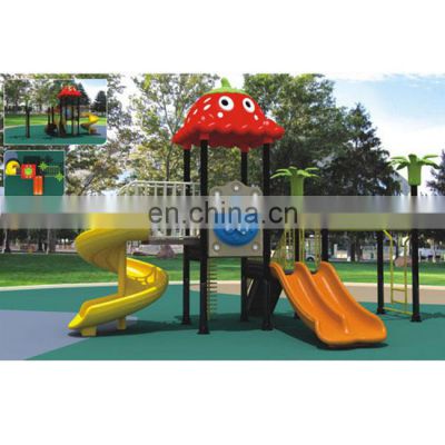 Primary school and kindergarten play games children plastic slide outdoor playground equipment