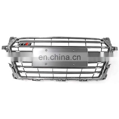 Auto front bumper grille for Audi TT factory price change to TTRS TTS high quality matt silver grill 2015-2018