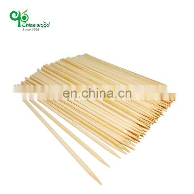 Yada disposable bbq round bamboo skewers sticks for party using for sale bamboo skewer 2.5mm 20cm