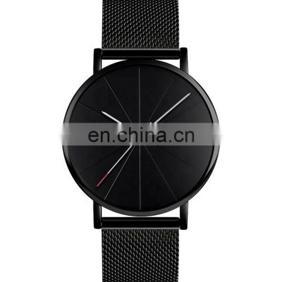 New arrival luxury business wristwatch OEM Logo Skmei 9183 stainless steel 30m waterproof quartz men watch