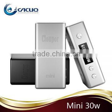 Newest electronic cigarette 18650 battery Ecig Mod Cloupor Mini 30 mod with Variable voltage