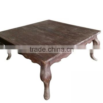 made in china indian antique carved coffee square table
