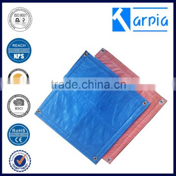 Blue orange color high quality pe tarps waterproof and insulated pe tarpaulin