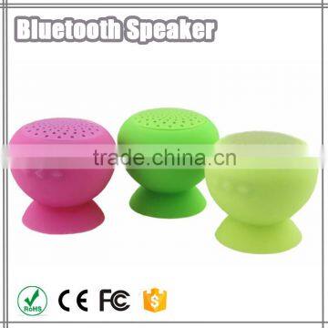 Silicone portable bluetooth speaker with suction cup design
