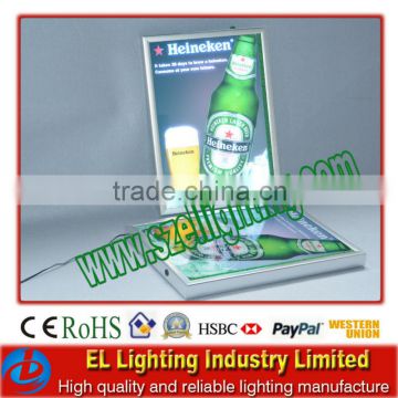 super thin led aluminum light box