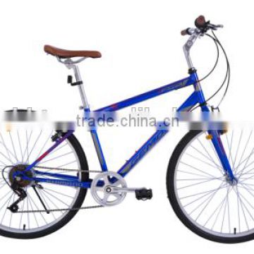 Modern blue mountain bicycle 7 speed with China supplier