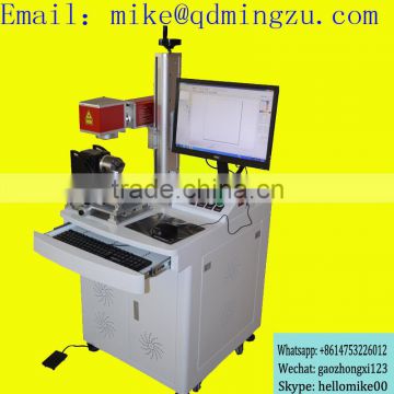 China 20w 30w Stainless Steel Ring 3D fiber laser marking machines for tool steel