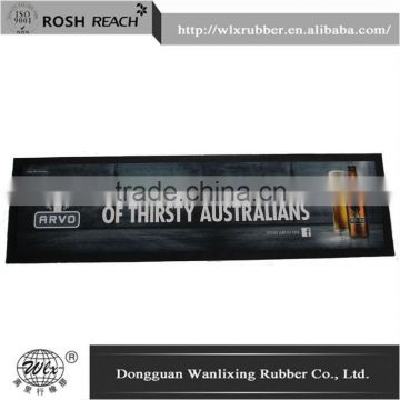 Promotional printed logo nitrile rubber bar mat