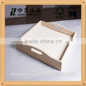 Trade assurance restaurant personlized service large wood tray