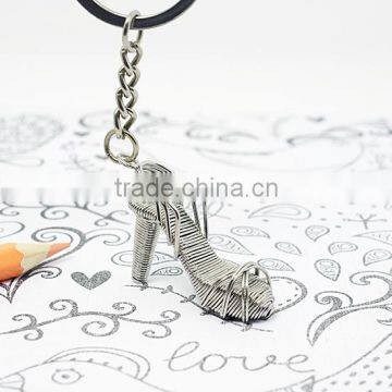 Handmade Stainless High-heeled shoes Key chian / Handmade metal craft