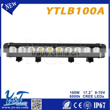 Super bright single row led spot light bar for offroad
