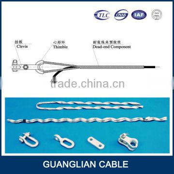 clamp preformed guy grip dead end/120kn fiber cable tension clamp