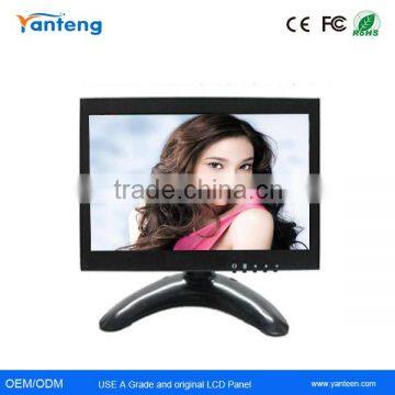 Widescreen 7inch portable cctv monitor with Industrial metal casing