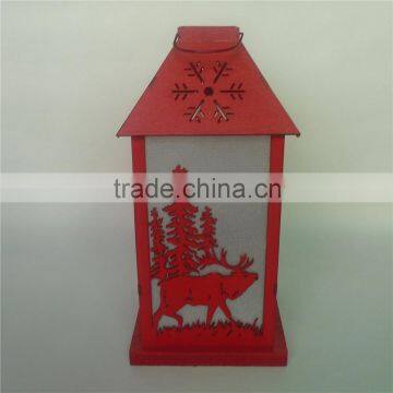 Chstimas wood lantern for candle