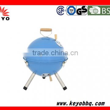Keyo hot sale mini portable football shaped bbq grill
