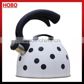 2.0L Stainless Steel Heating Colour Dots Whistling Kettle Tea kettle Tea pot