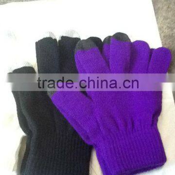 Knitted Magic Gloves Adult Winter Gloves Lady Mitten Acrylic Glove Magic Stretch Glove Men's Glove Multi Color Glove