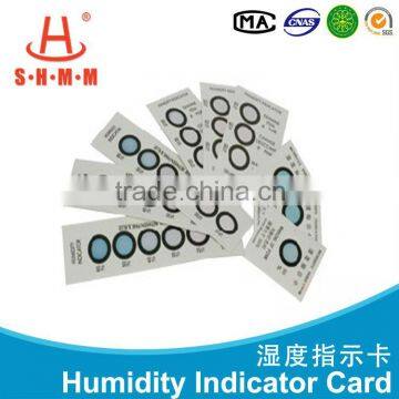 Humidity Indicator color changing card