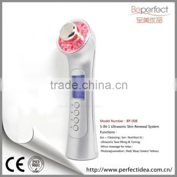 Electric battery operated face massager Exfoliators beauty device