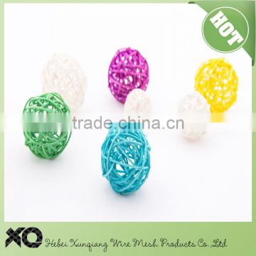 5cm colorful rattan wire ball/decorative ball