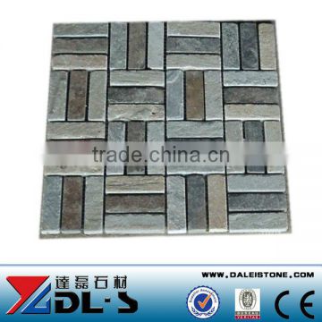 Natural stone Rusty Slate Mosaic Tile Paving DL-RSM06